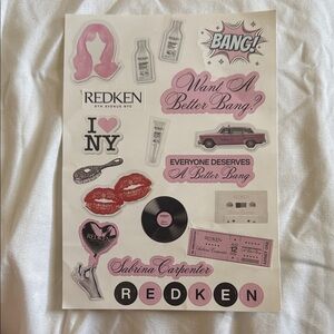 Redken Pink and Black Home Design Sticker Collection